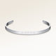 Bangle armbånd i sølv med blank yderside, plads til personlig indgravering