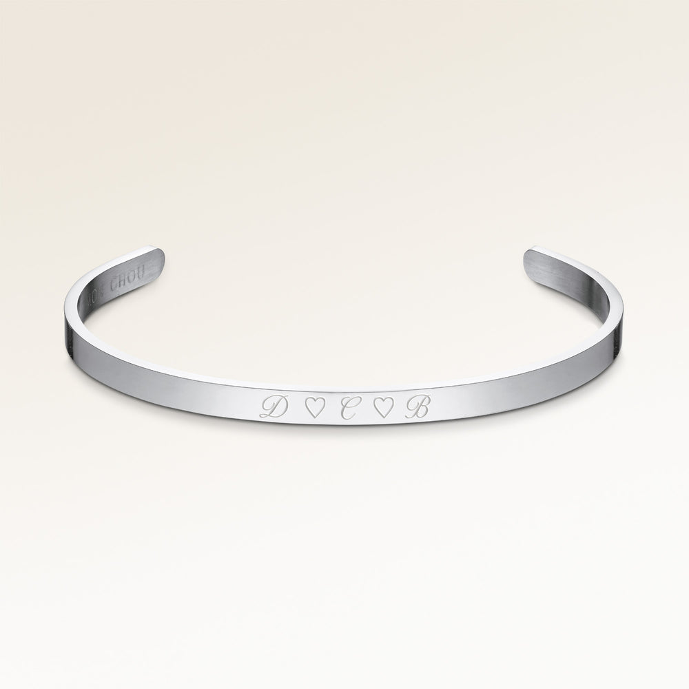 Bangle Bracelet - Engraving (Silver)