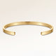 Bangle armbånd i guld uden gravering, klar til personlig indgravering på indersiden