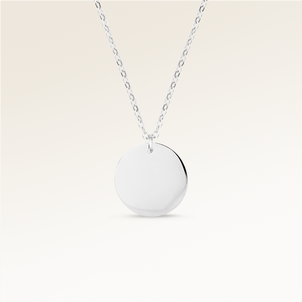 Circle Necklace - Engraving (Silver)