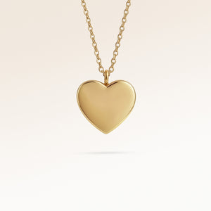 Necklace with blank back, ready for personalized engraving of text, coordinates or handwriting